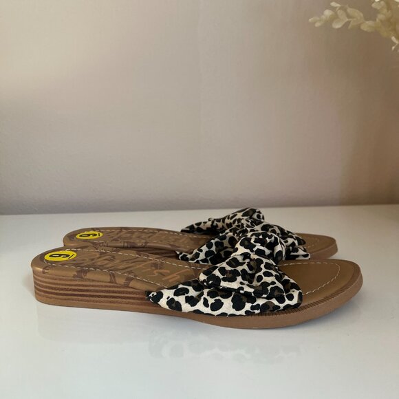 Blowfish Malibu Anina Women’s Leopard Sandals Slip On Shoe Textile Size 9 M - Picture 3 of 8